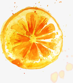 水彩橙子水彩橙子高清图片