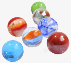 彩色珠子链子游戏珠子彩色实物玻璃弹珠高清图片
