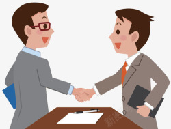 两个人握手商务人员合作握手高清图片