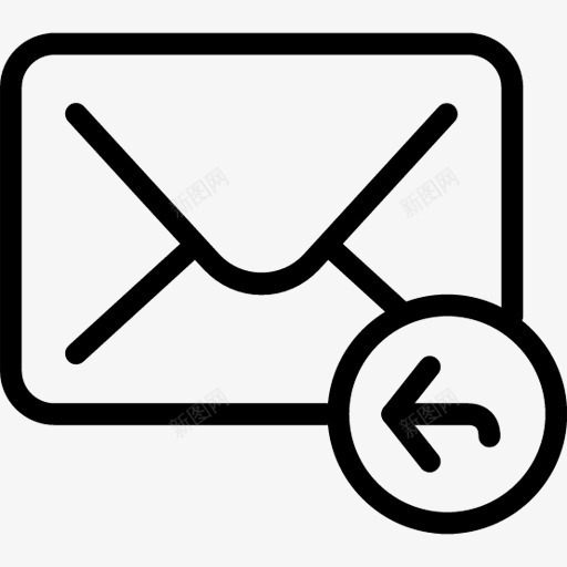 邮件回复图标png_新图网 https://ixintu.com email envelop letter mail message reply response sender 信 信封 发件人 响应 回复 消息 电子邮件 邮件 邮件回复图标邮件icon 邮件回复箭