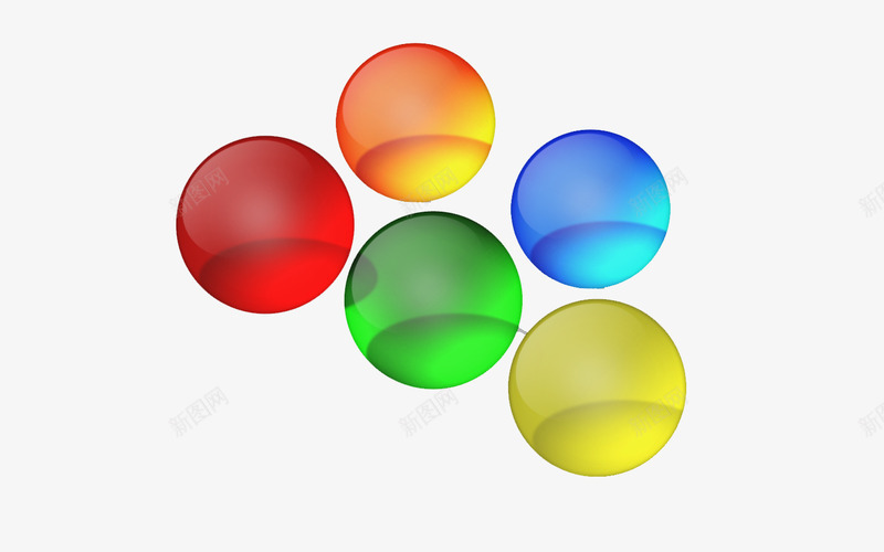 彩色玻璃球png免抠素材_新图网 https://ixintu.com 光效 几何图形 圆形 好看 时尚 海报 装饰图