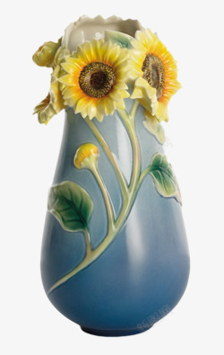 好看的向日葵向日葵花瓶高清图片