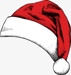 可爱圣诞爷爷红色礼物生日圣诞帽子装饰高清图片