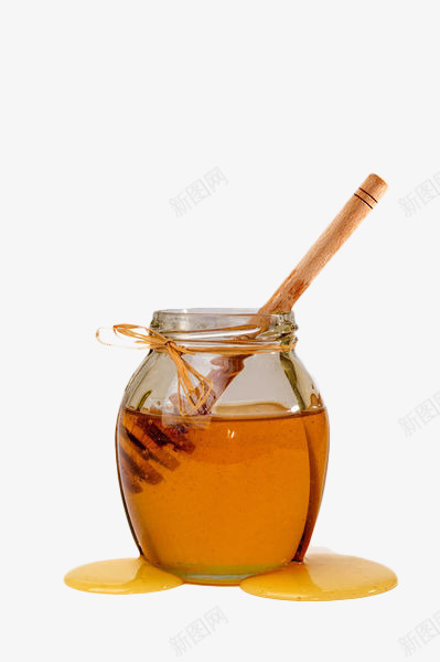 玻璃瓶里的蜂蜜png免抠素材_新图网 https://ixintu.com 保健 搅拌棒子 枣花蜂蜜 枣花蜜 玻璃瓶 花蜜 蜂蜜 食物