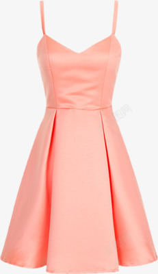 时尚甜美红色连衣裙粉色连衣裙高清图片