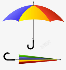 彩色伞素材