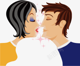 接吻的情侣png免抠素材_新图网 https://ixintu.com 情侣 接吻