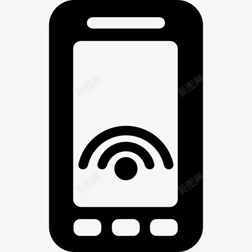 智能手机的WiFi信号图标png_新图网 https://ixintu.com WiFi 信号 平板电脑 技术 无线 智能手机 连接