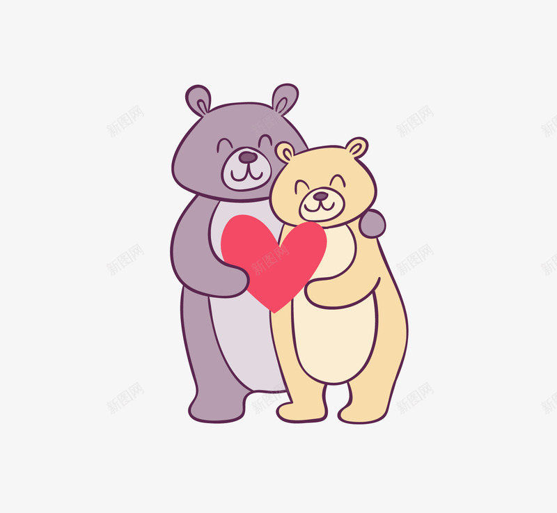爱情卡通可爱小动物装饰爱情动物png免抠素材_新图网 https://ixintu.com 动物可爱 卡通动物 小清新海报设计 小熊 手绘动物头像 爱情动物 爱情卡通可爱小动物装饰爱情动物头像小熊免费下载 萌萌哒的小动物 装饰卡通