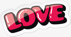 love标签矢量图素材