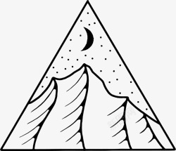 山体装饰三角形山体高清图片