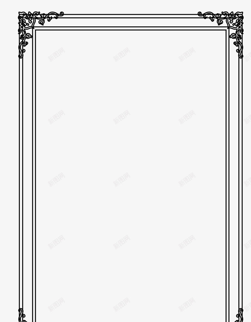 边框png免抠素材_新图网 https://ixintu.com ai 中式边框 底纹边框 条形框 欧式边框 白色 矢量边框 素雅框 花纹 边框相框