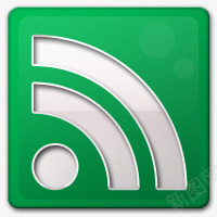 深绿色rss图标装饰wifi图标