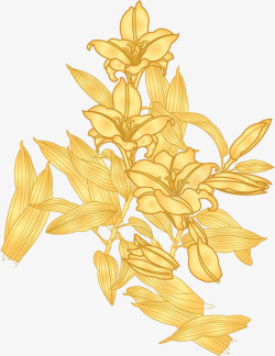 中秋节黄色花朵树叶国庆素材