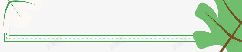 小清新绿叶装饰边框psd免抠素材_新图网 https://ixintu.com 叶子装饰边框 小清新 手绘画 手绘花草 手绘边框 树叶边框 花朵边框