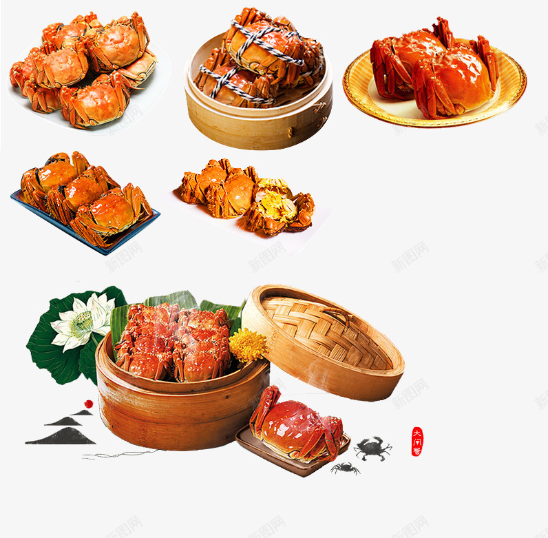 螃蟹食物美食海鲜png免抠素材_新图网 https://ixintu.com 海鲜 美食 螃蟹 食物