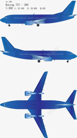 矢量Boeing飞机366高清图片