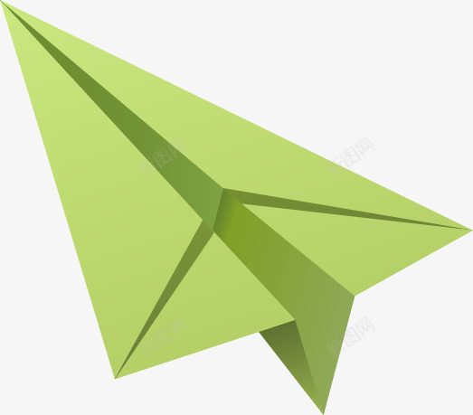 绿色飞机图标png_新图网 https://ixintu.com UI 卡通 图标 手绘 纸 纸飞机 绿色