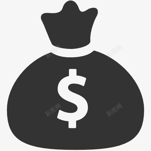 moneybagicon图标png_新图网 https://ixintu.com money 简笔画 钞票 钱 钱袋 钱袋模型