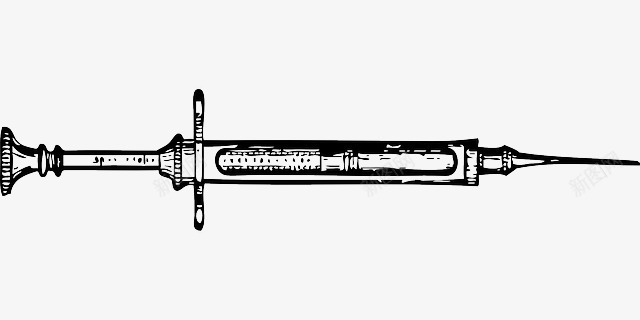 注射器手绘png免抠素材_新图网 https://ixintu.com 医护 医疗 救治 生命