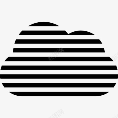 雾云纹天气界面符号图标图标