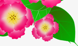 粉色春季花朵装饰素材