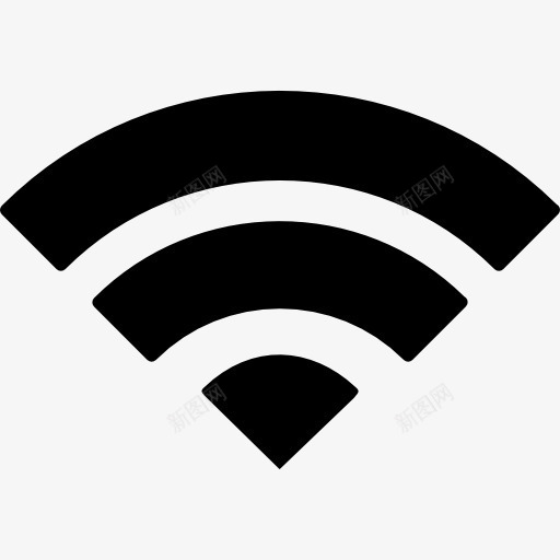 WiFi信号图标png_新图网 https://ixintu.com 互联网 技术 无线互联网连接