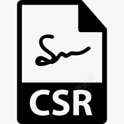 企业签名CSR文件格式图标高清图片