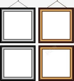 灰色边框正方形方块黄灰色正方形边框高清图片