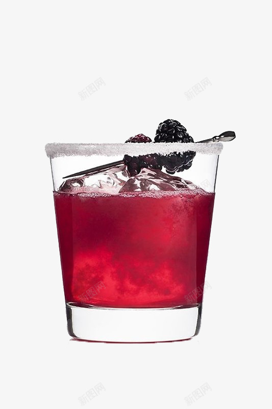 一杯果汁png免抠素材_新图网 https://ixintu.com 好看 实物 树莓 紫色
