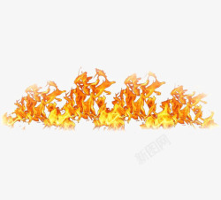 火热的火焰金色火焰高清图片