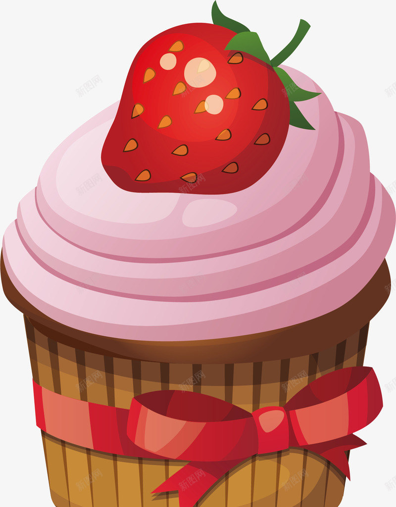 草莓蛋糕图标png_新图网 https://ixintu.com 冰激凌 吃的 吃的LOGO 客家美食 背景 舌尖上 韩国吃的