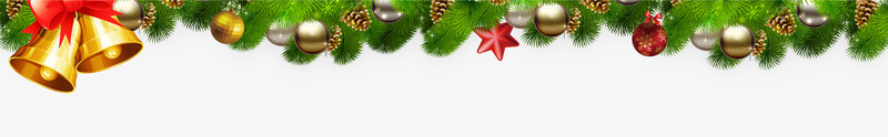 圣诞装饰元素png免抠素材_新图网 https://ixintu.com 圣诞 圣诞节 圣诞装饰物 圣诞铃铛 松枝 松树