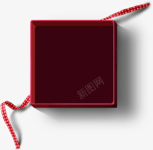 手绘质感红萼的礼盒包装png免抠素材_新图网 https://ixintu.com 包装 礼盒 质感