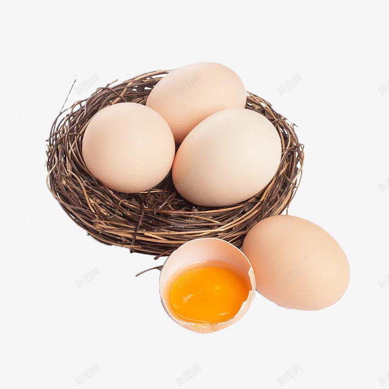 新鲜鸡蛋鸡蛋png免抠素材_新图网 https://ixintu.com 产品实物 土鸡蛋 新鲜鸡蛋 木藤 蛋黄 裂开的鸡蛋