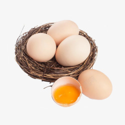 土鸡蛋蛋黄新鲜鸡蛋鸡蛋高清图片