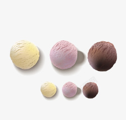 冰淇淋菜单圆球卡通冰淇淋矢量图高清图片