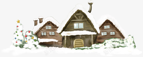 创意合成扁平卡通造型小房子圣诞节png免抠素材_新图网 https://ixintu.com 创意 卡通 合成 圣诞节 房子 扁平 造型