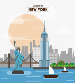 NEWYORK手绘纽约高清图片
