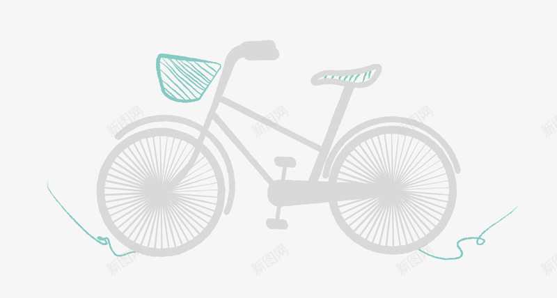 粉笔自行车矢量图图标eps_新图网 https://ixintu.com 灰色蓝色粉笔 矢量单车图标素材 粉笔自行车 矢量图