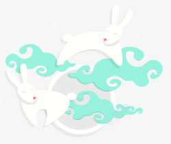 月兔中秋节玉兔高清图片