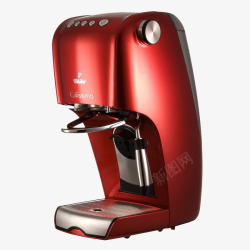 鲜红色实用咖啡磨豆机素材