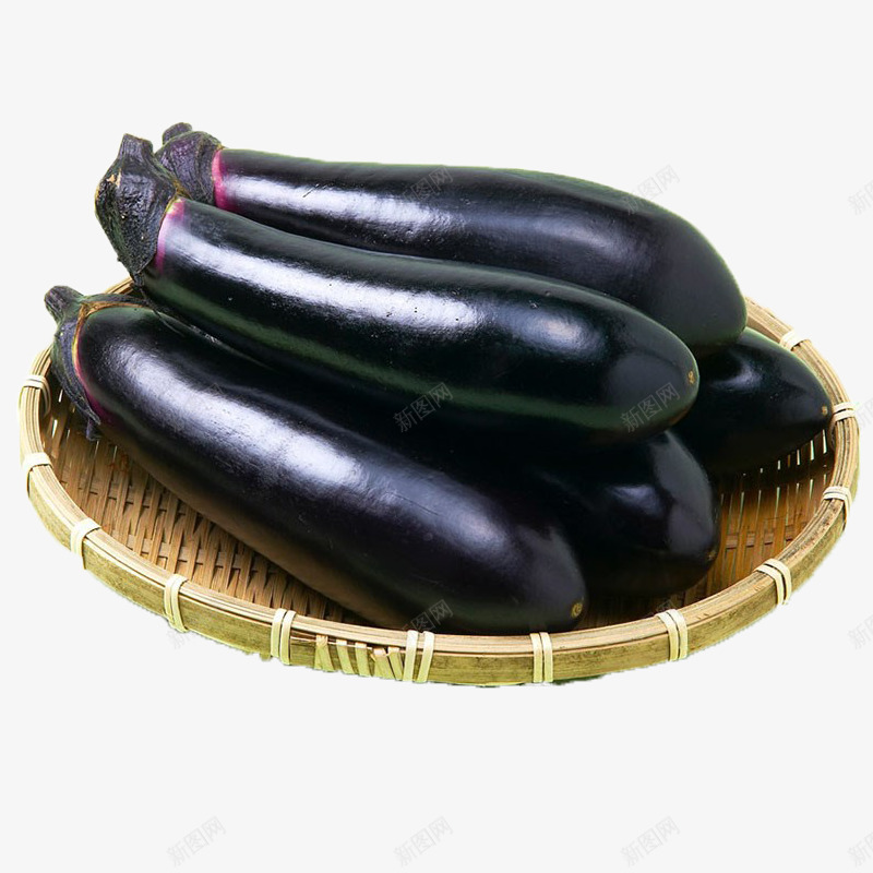 躺在木筛上的茄子png免抠素材_新图网 https://ixintu.com 健康 新鲜 木筛 紫色 美味 茄子 营养