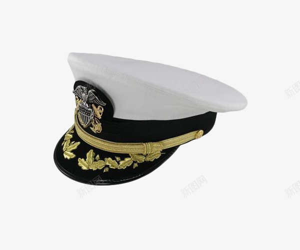 海军陆战队帽子png免抠素材_新图网 https://ixintu.com 军官 官帽 帽子 海军 白色 舰长