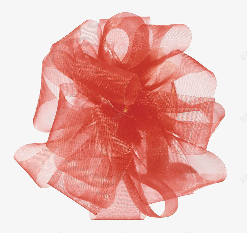 红色纱织丝带png免抠素材_新图网 https://ixintu.com 丝带 礼品 红色 纱织 装饰