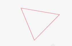 2016杭州大会红色三角形边框素材