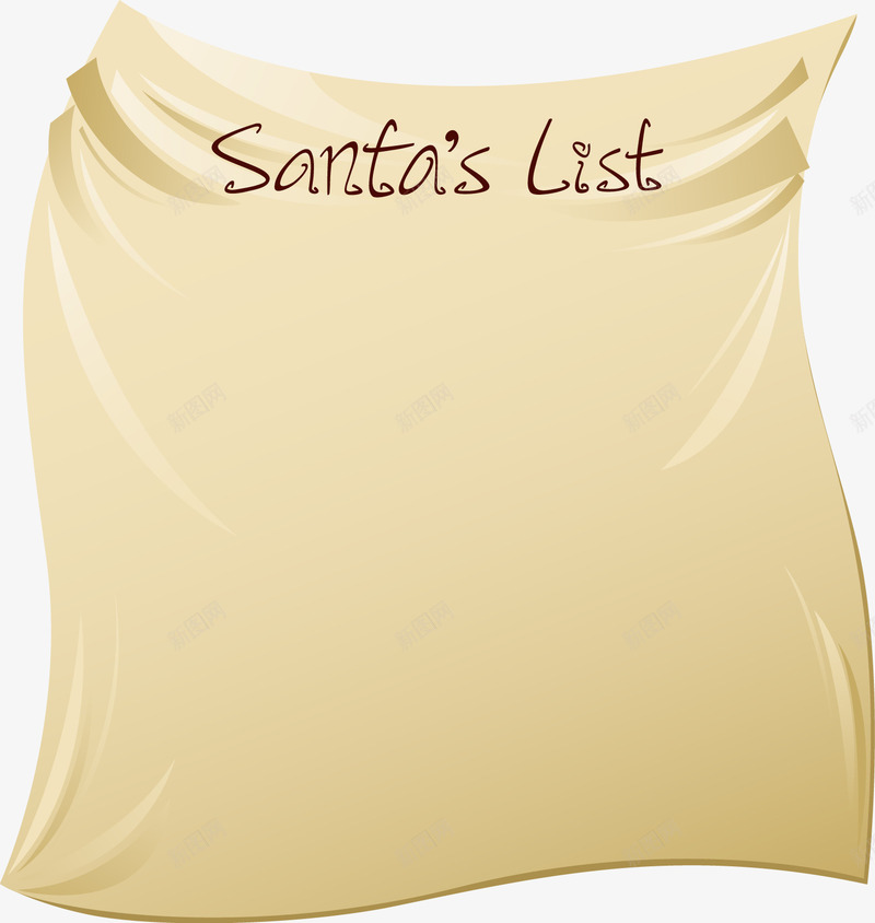 手绘圣诞老人清单袋子图标png_新图网 https://ixintu.com 圣诞 手绘 清单 老人 袋子