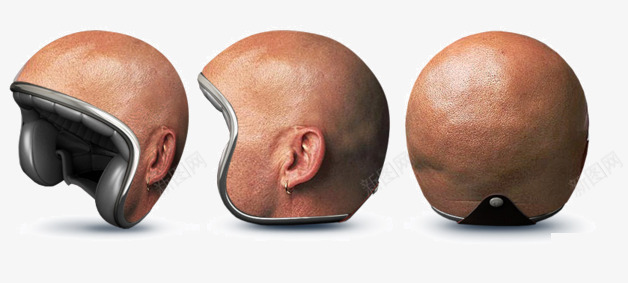 头盔png免抠素材_新图网 https://ixintu.com 人头 光头 创意素材 帽子 摩托车 皮肤 耳朵 运动头盔