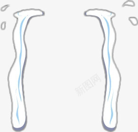 手绘卡通眼泪装饰png免抠素材_新图网 https://ixintu.com 卡通 眼泪 装饰