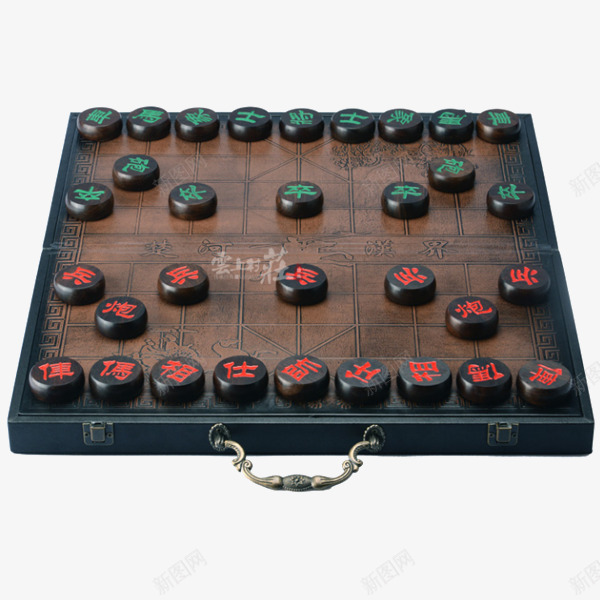 黑檀木中国象棋实木红木大号png免抠素材_新图网 https://ixintu.com 中国象棋 产品实物 棋牌 高档木质